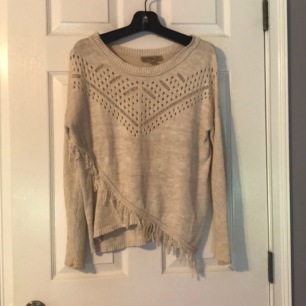 Beige Medium Weight Sweater